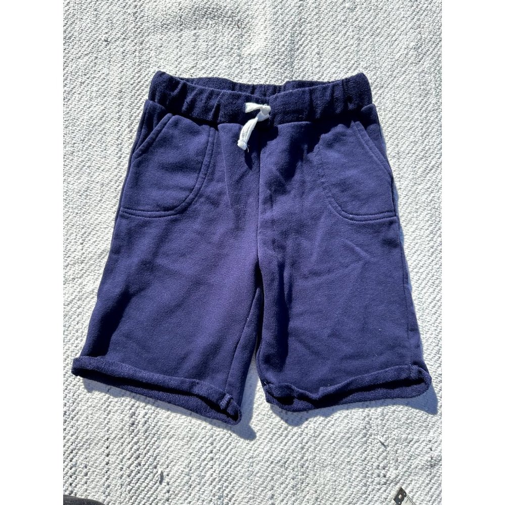 Mini Series Shorts 6t Blue Sweat Cotton Everyday Comfortable Roll Hem Kids Boys
